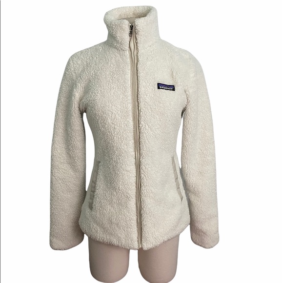 Patagonia Jackets & Blazers - Patagonia white fleece zipper jacket sz-sm